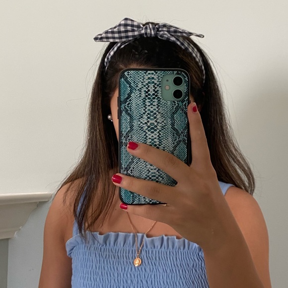 Checkered Bow Headband - Picture 2 of 3